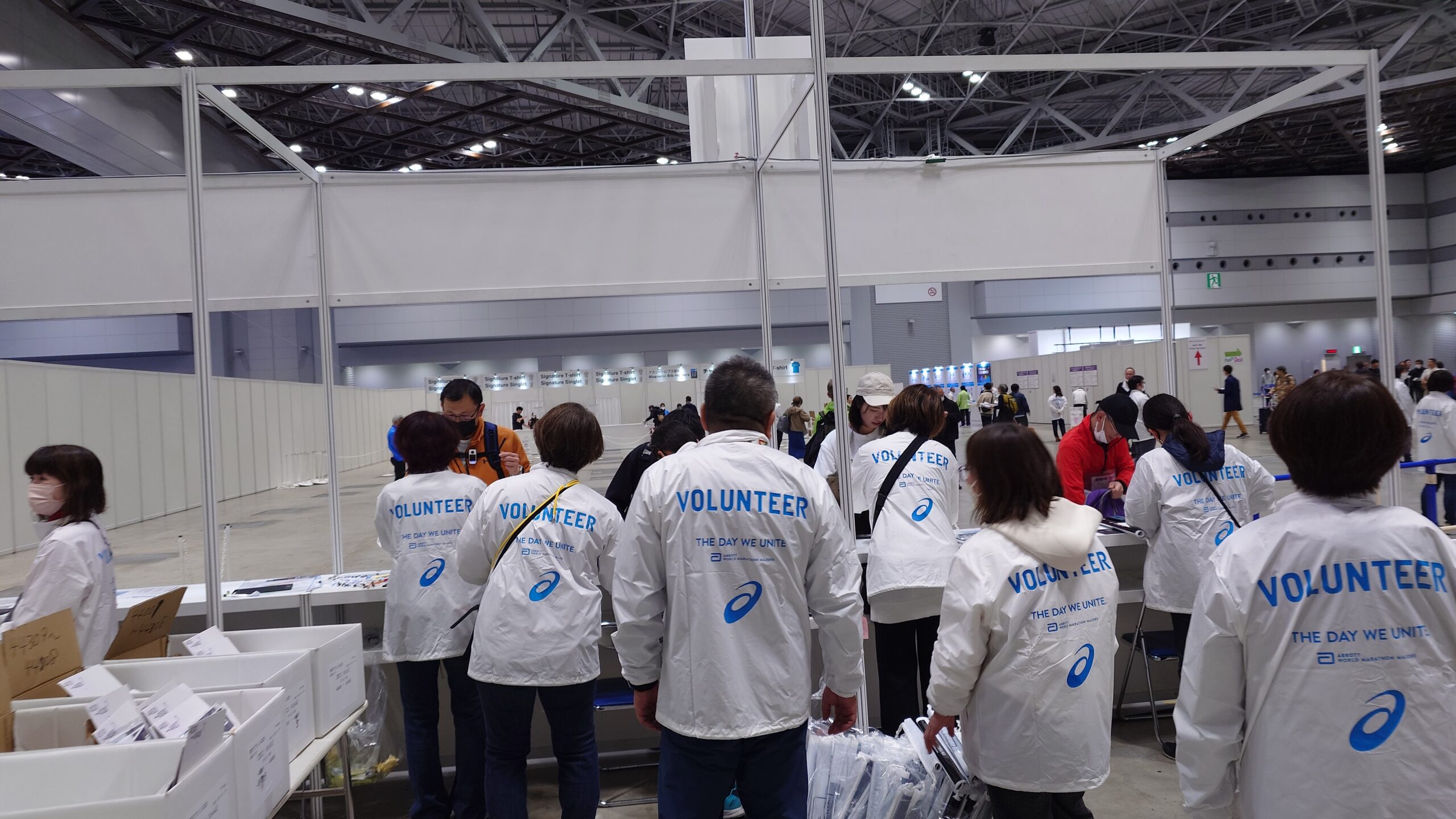 Preparation for the Tokyo International Marathon, volunteer work